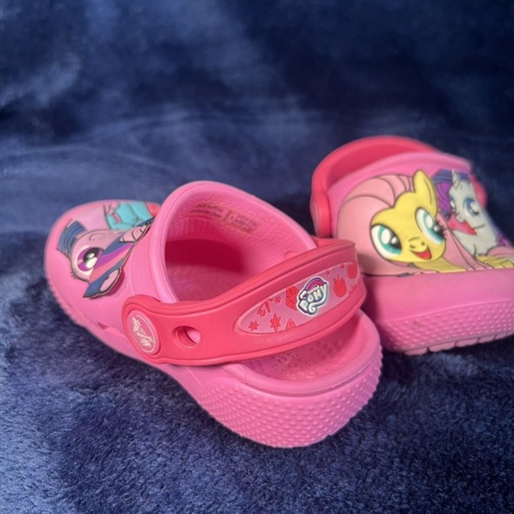 My Little Pony Crocs Pink Children‎ Size 4 - Picture 6 of 9